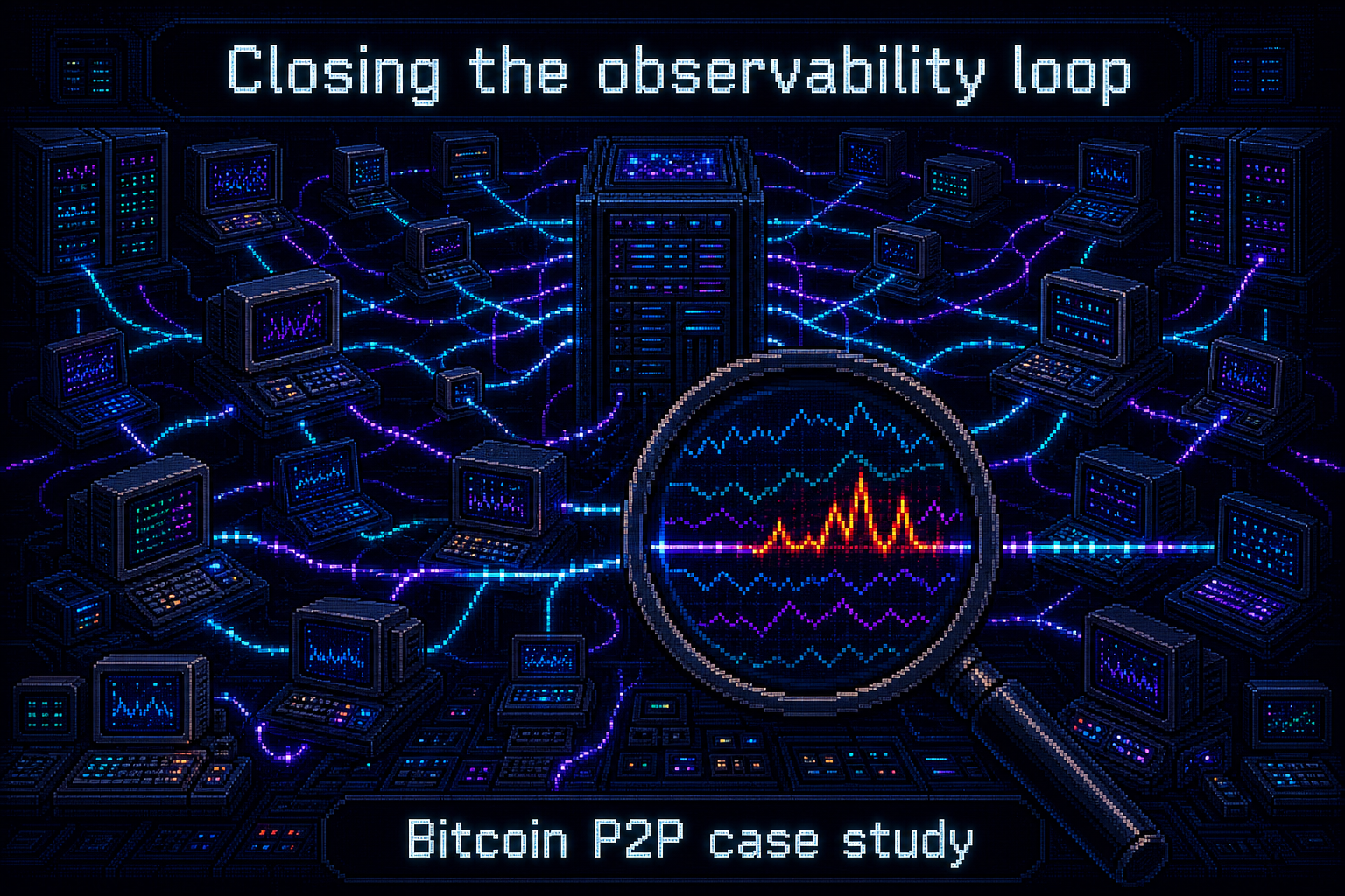 Closing the observability loop: Bitcoin P2P case study